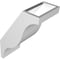 Ekena Millwork 5-in. W x 8-in. D x 12-in. H Funston Architectural Grade PVC Knee Brace BRCP05X08X12FST - alternate 3